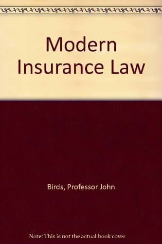 Cover image for Modern insurance law