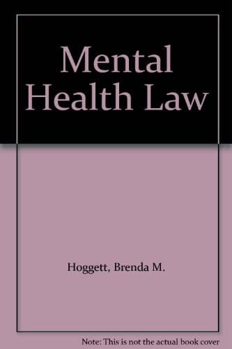 Cover image for Mental health law