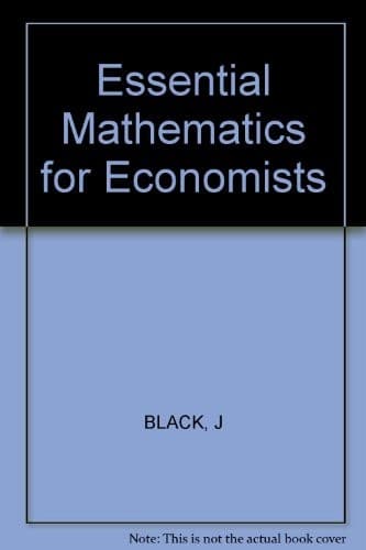 Cover image for Essential mathematics for economists