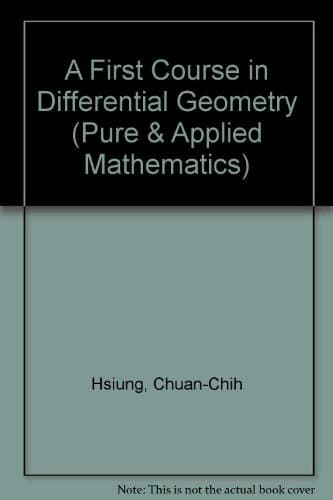 Cover image for A first course in differential geometry