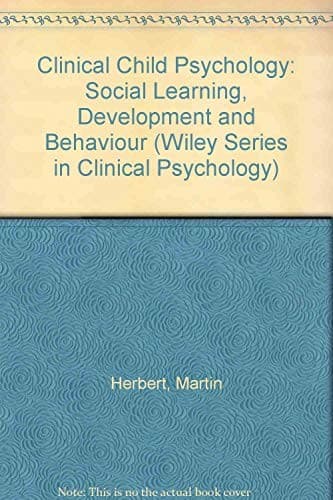 Cover image for Clinical child psychology