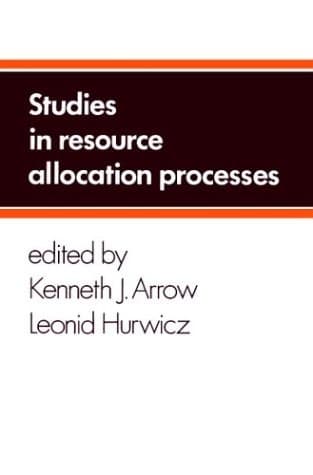 Cover image for Studies in resource allocation processes