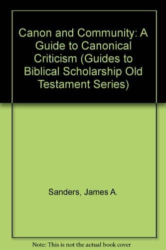Cover image for Canon and community