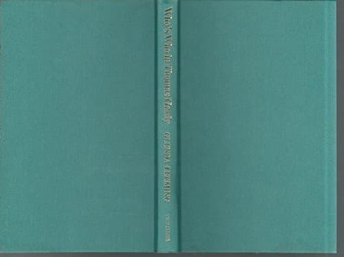 Cover image for Who's who in Thomas Hardy