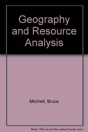 Cover image for Geography and resource analysis