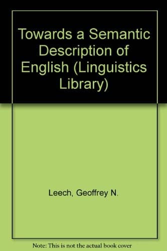 Cover image for Towards a semantic description of English