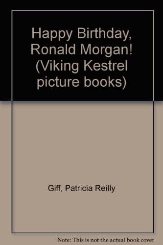 Cover image for Happy birthday, Ronald Morgan!