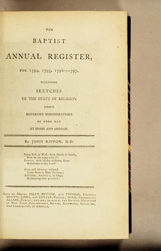 The Baptist annual register