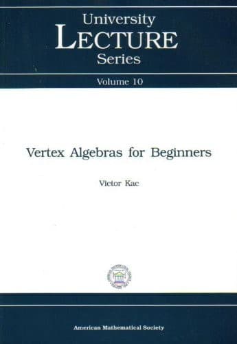 Cover image for Vertex algebras for beginners