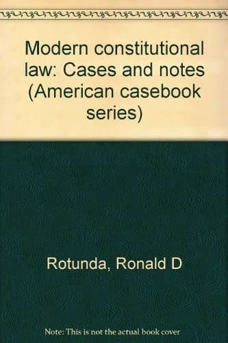 Cover image for Modern constitutional law