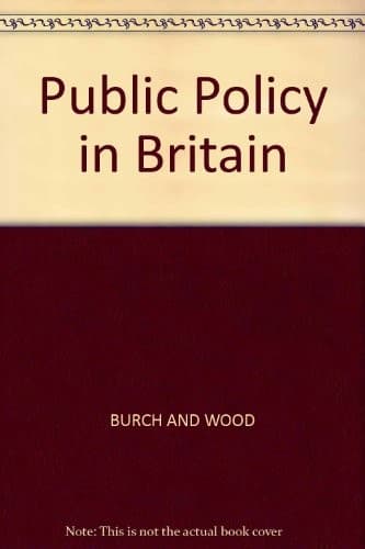 Cover image for Public policy in Britain