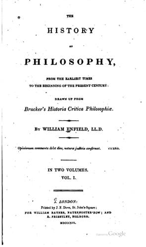 The History of Philosophy: From the Earliest Times to the Beginning of the ...