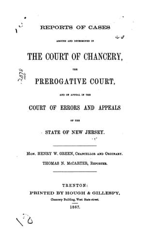 Reports of Cases Argued and Determined in the Court of Chancery and in the Prerogative Court of ...