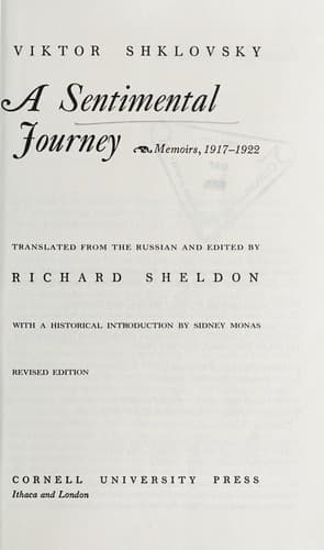 Cover image for A sentimental journey