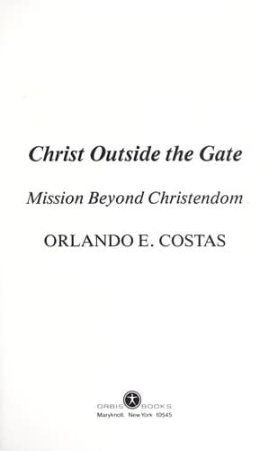 Cover image for Christ outside the gate