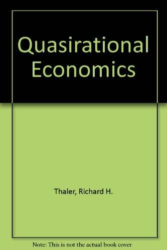 Cover image for Quasi rational economics
