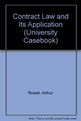 Cover image for Contract law and its application