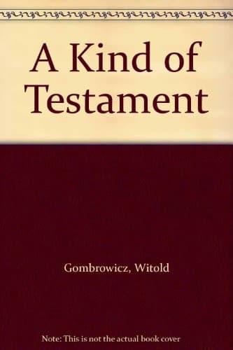 Cover image for A kind of testament.