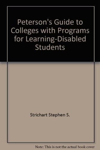 Cover image for Peterson's guide to colleges with programs for learning-disabled students