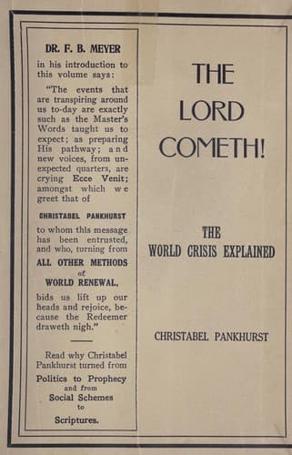 "The Lord cometh"