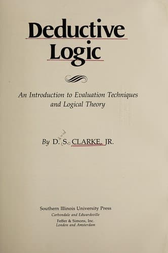 Cover image for Deductive logic
