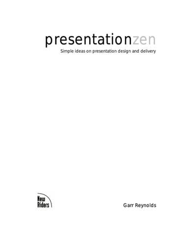 Cover image for Presentation zen