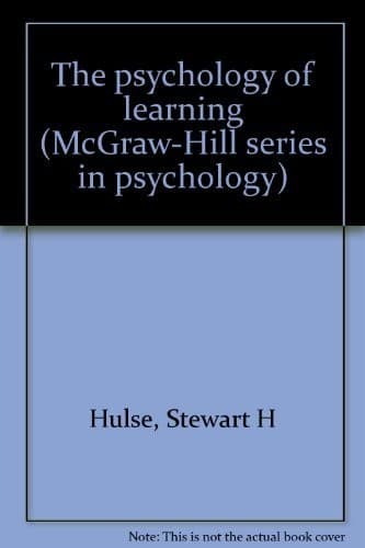 Cover image for The psychology of learning