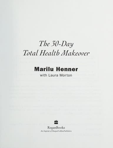 Cover image for The 30-day total health makeover