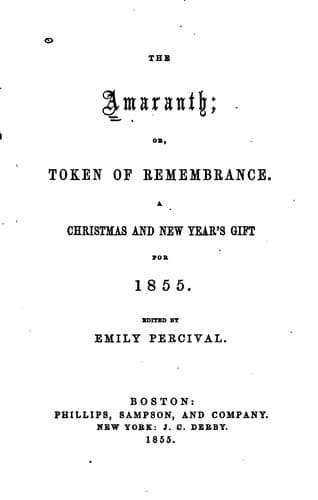 The Amaranth, Or, Token of Remembrance