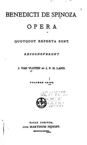 Benedicti de Spinoza opera