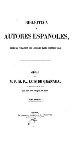 Obras del v. p. m. fray Luis de Granada