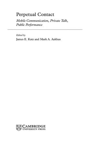 Cover image for Perpetual Contact
