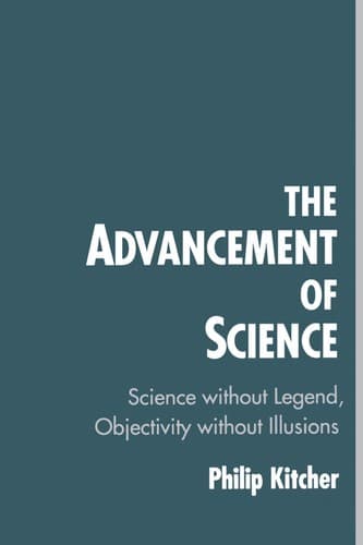 Cover image for The advancement of science