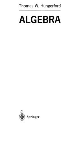 Cover image for Algebra
