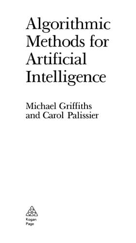 Cover image for Algorithmic methods for artificial intelligence