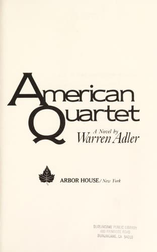 Cover image for American quartet