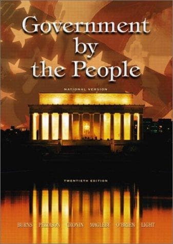 Cover image for Government by the People, National Version, 20th Edition
