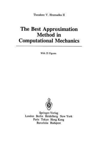 Cover image for The Best Approximation Method in Computational Mechanics