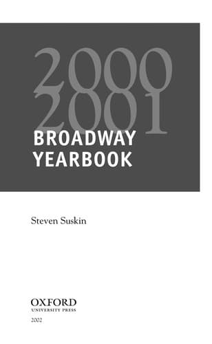 Cover image for Broadway yearbook 2000-2001
