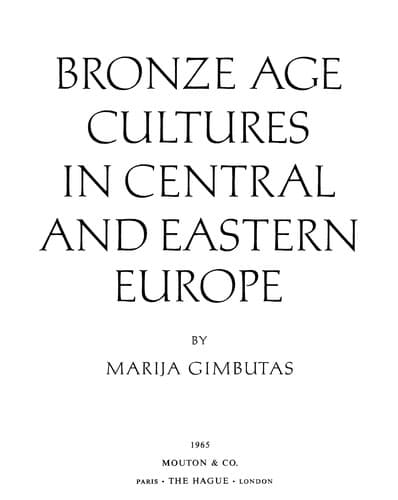 Cover image for Bronze age cultures in central and eastern Europe