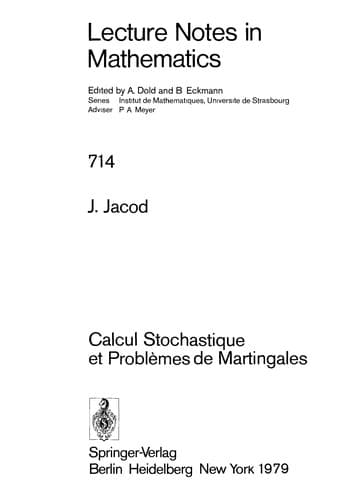 Cover image for Calcul stochastique et problèmes de martingales