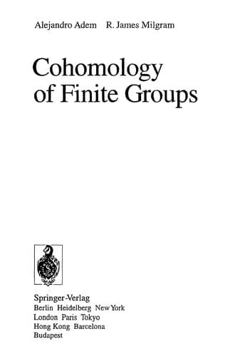 Cover image for Cohomology of finite groups