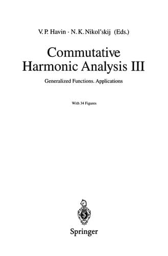 Commutative harmonic analysis III