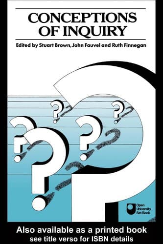 Cover image for Conceptions of inquiry