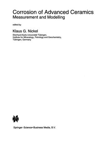 Corrosion of Advanced Ceramics