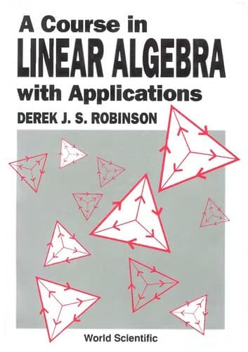 Cover image for A Course in linear algebra with applications