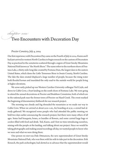 Decoration day in the mountains