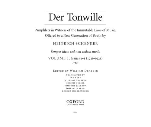 Cover image for Der Tonwille