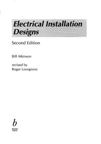 Cover image for Electrical installation designs