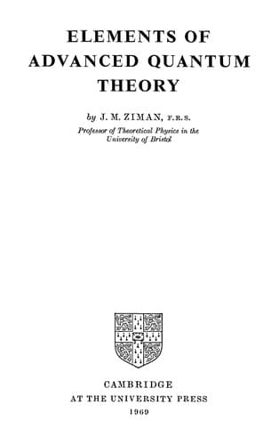 Cover image for Elements of advanced quantum theory